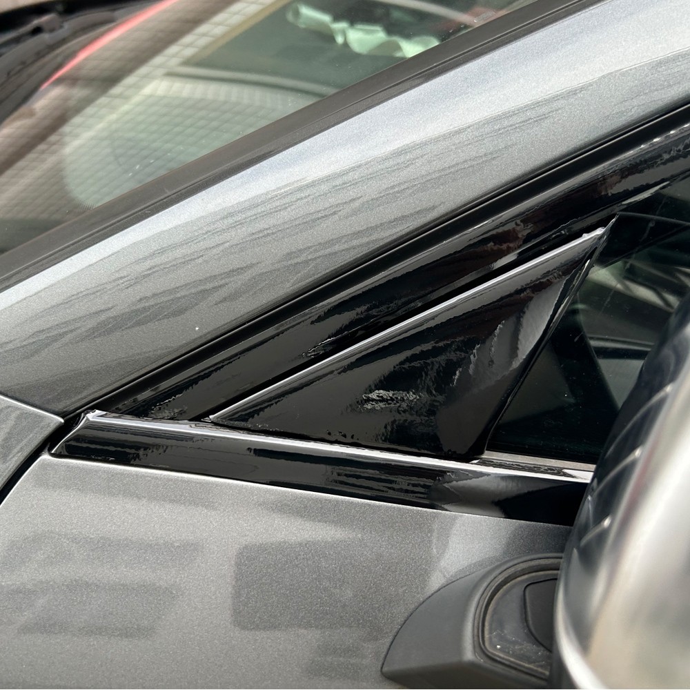 Glossy Black Chrome Delete Window Trims For Audi A4 S4 B9 2017-2025