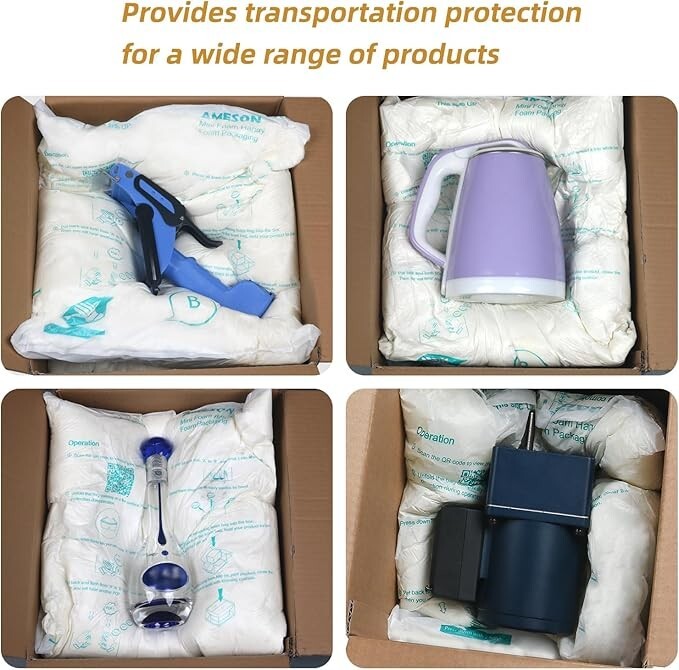 Foam Bags For Shipping 12 Pack #80 Room Temperature Expanding Foam Packaging Bag