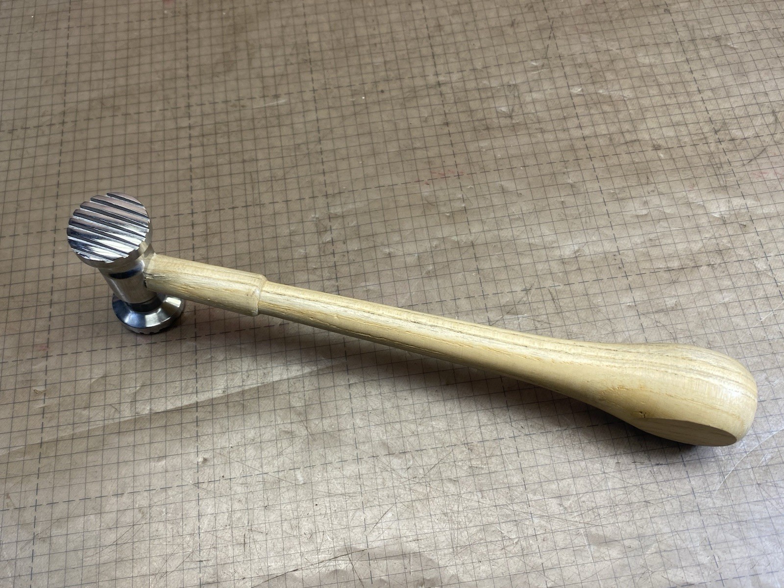 8 oz. Jewelry Making Texture Hammer with Grooves Jewelers Silversmith Tool