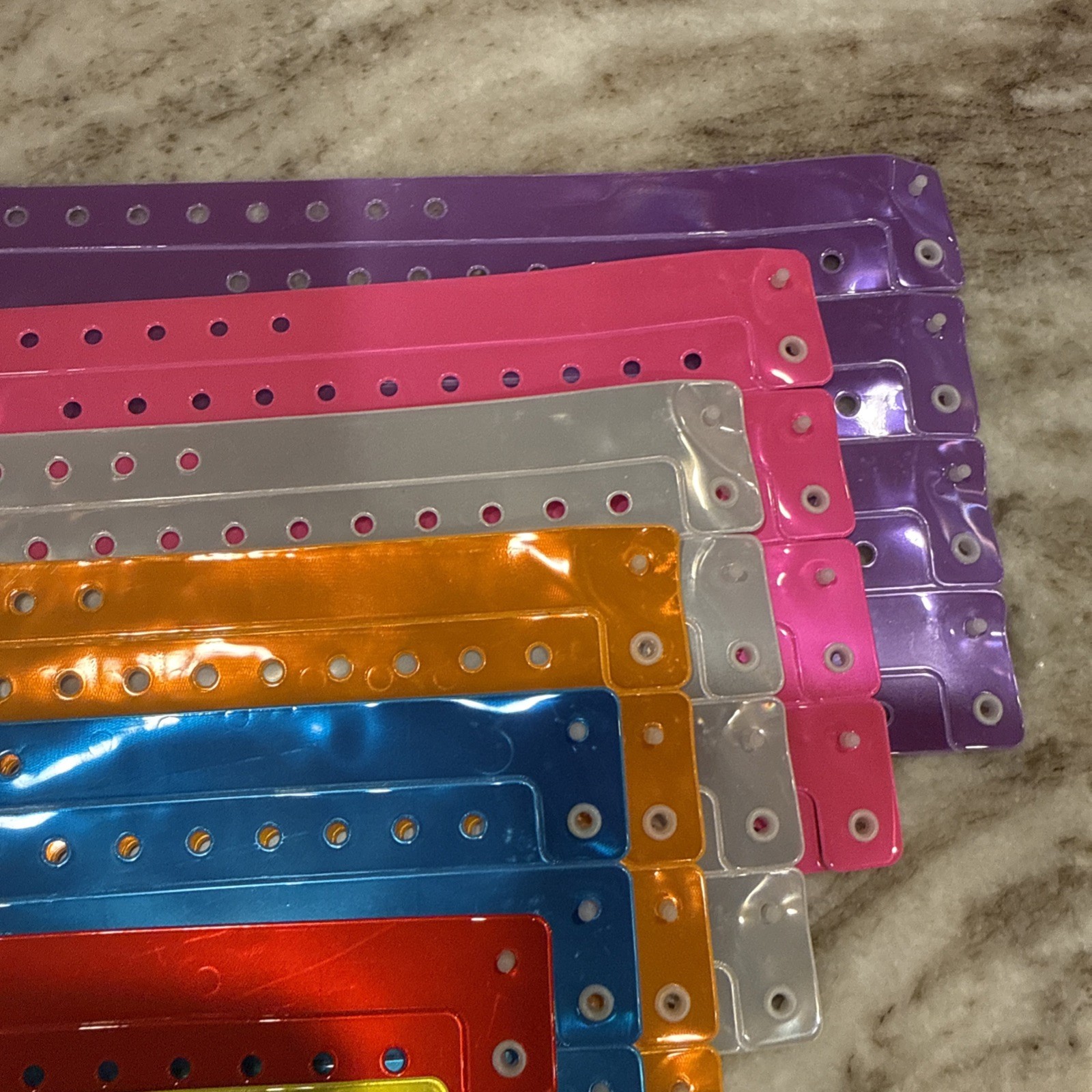 64 NEON COLOR PLASTIC/ VINYL WRISTBANDS, WRISTBANDS FOR EVENTS