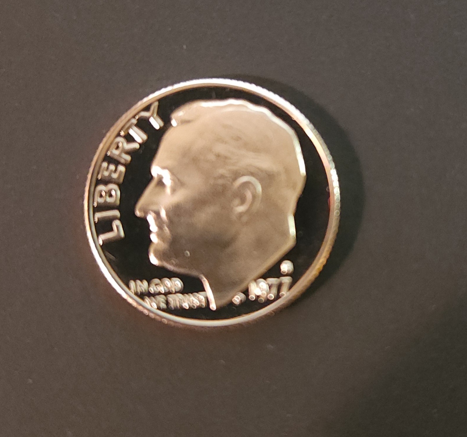 1977 S Roosevelt Dime DCam Proof  Uncirculated Bright White Lustrous FREE SHIP!