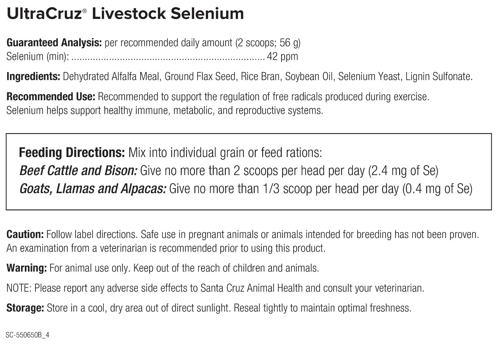 UltraCruz Livestock Selenium, 10 lb