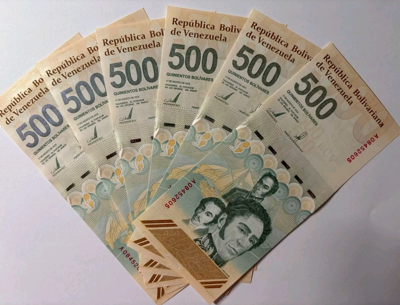 VENEZUELA 500 DIGITALES 2024 New 500 Million Bolivar Series 10 Pcs