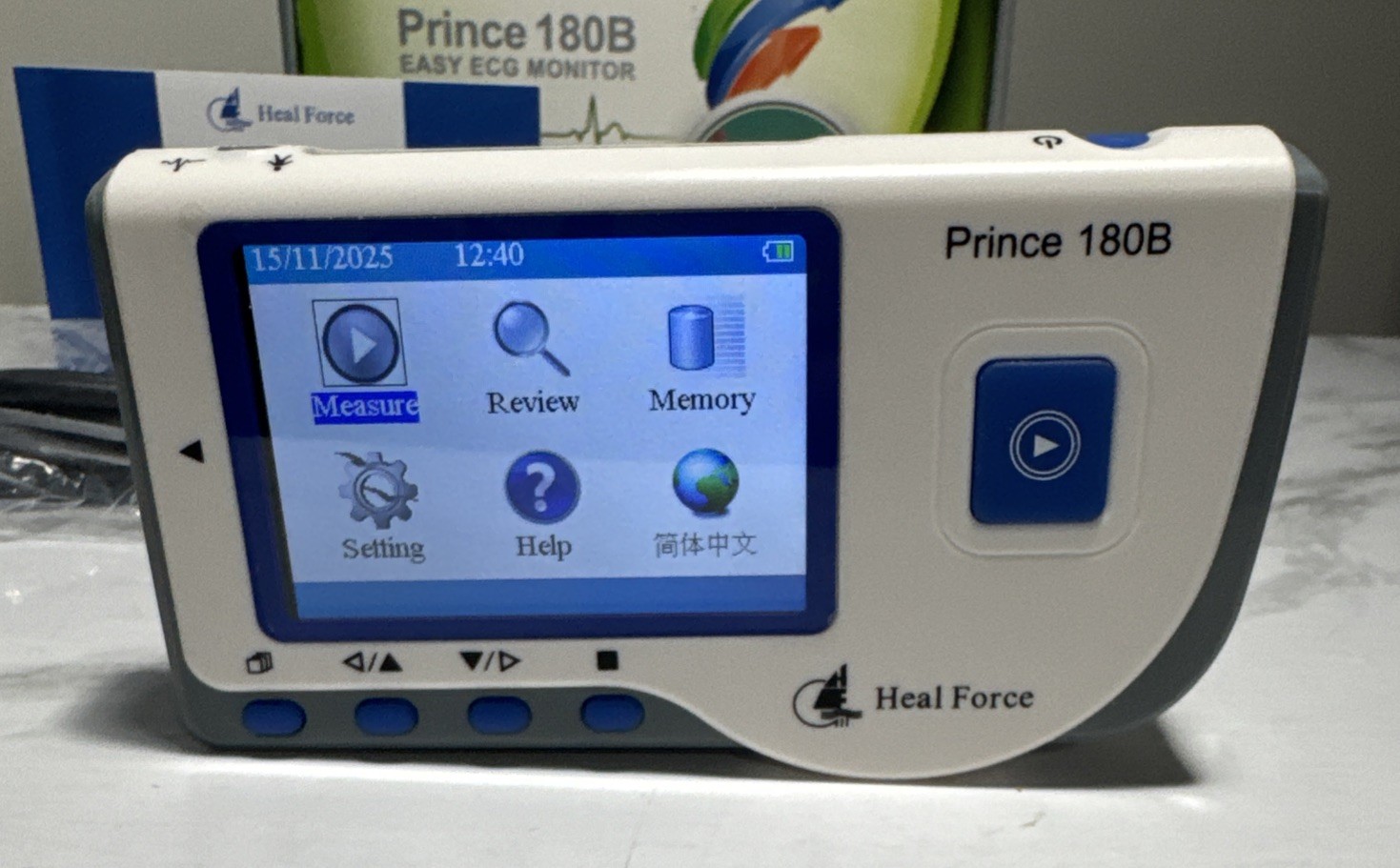 Heal Force Prince 180B Handheld ECG EKG Heart Rate Monitor Home Medical Care