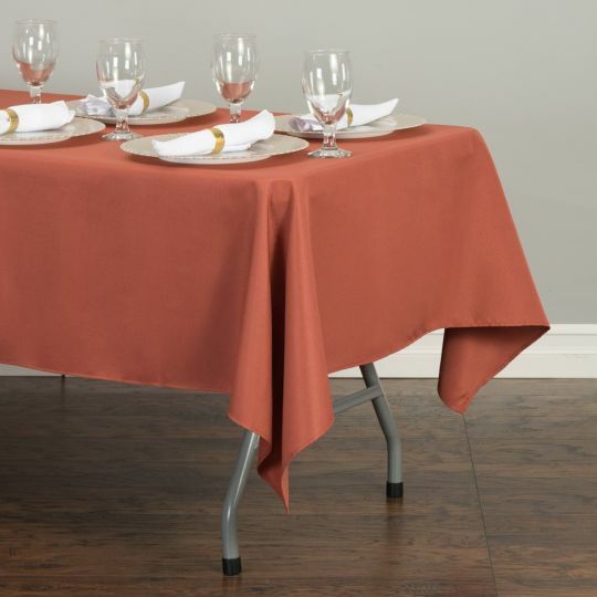 LinenTablecloth 60 x 102 in Rectangular Polyester Tablecloth Wedding Event Party