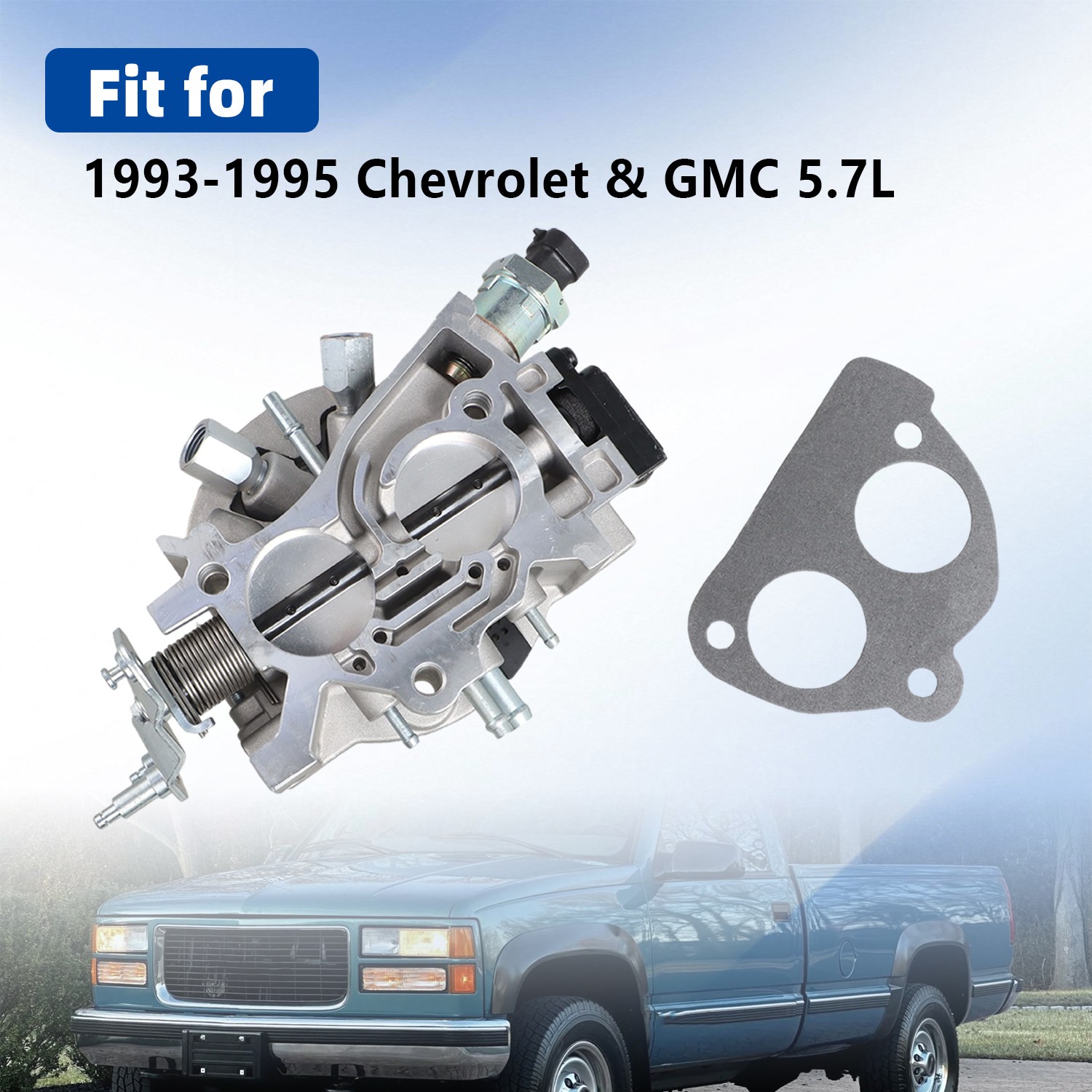 Throttle Body for 1987-1995 GMC Chevrolet 5.7L V8 17093030 5235206