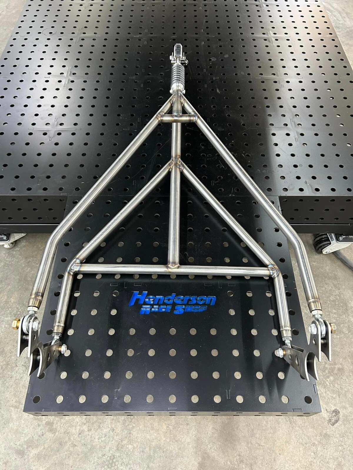 Adjustable Chromoly Drag Racing Single Wheelie Bar- Bare Finish