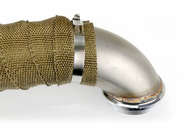 DD 3" Turbo Pipe W Heat Wrap For 2004.5-2010 Chevy GMC 6.6L LLY LBZ LMM Duramax