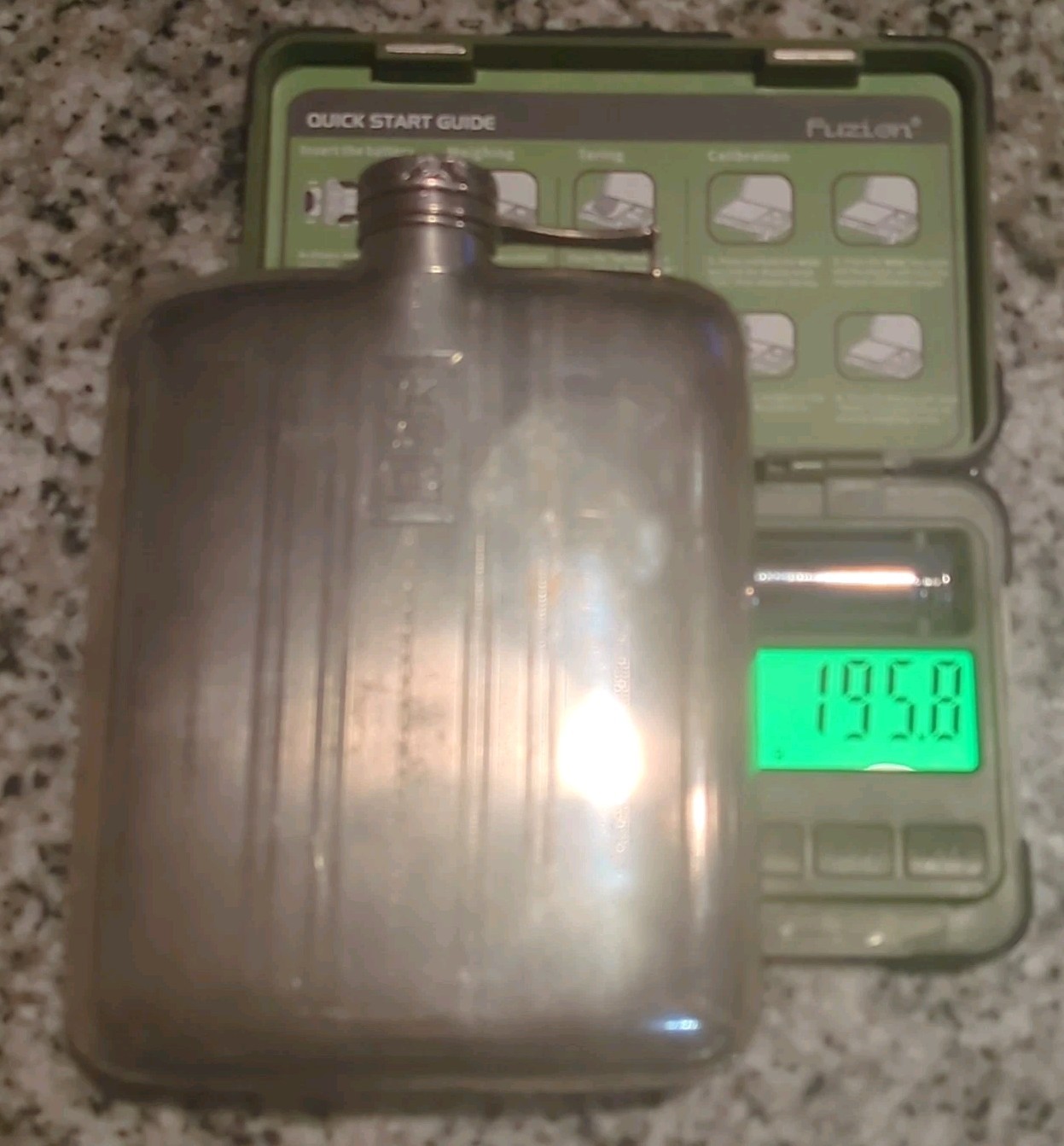 VTG Wallace STERLING SILVER 8oz Flask. Monogrammed "KSG" Unique Piece 195 grams