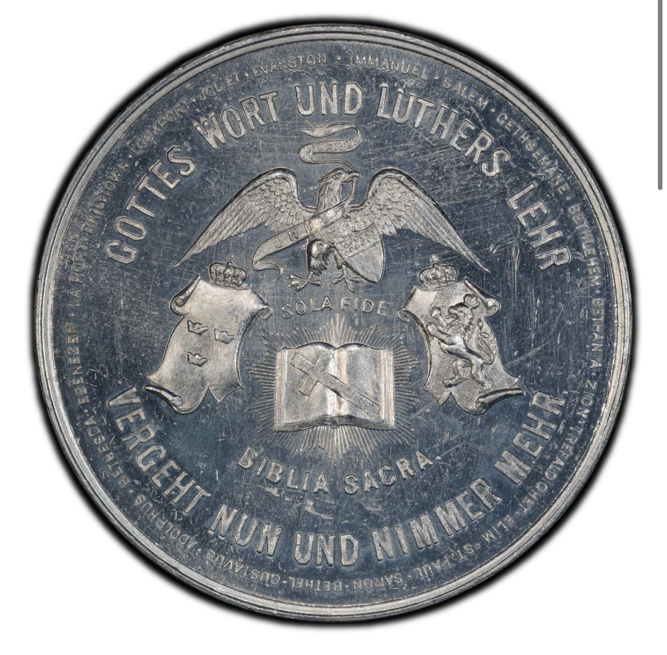 1893-Chicago Columbian Expo-Sweden Jubilee Medal-PCGS MS 63-TOP POP-Rare