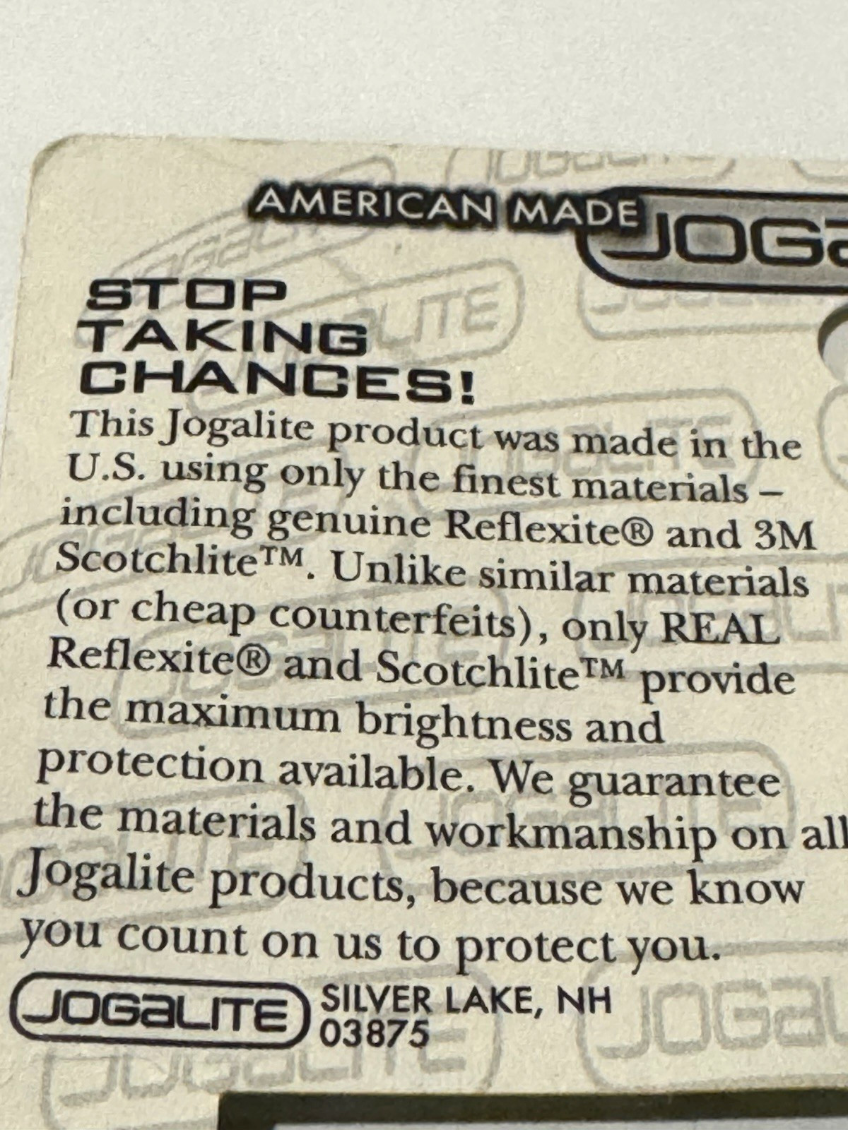 Jogalite Reflective Leg Bands Workout Walking Safety Yellow Work USA NEW READ