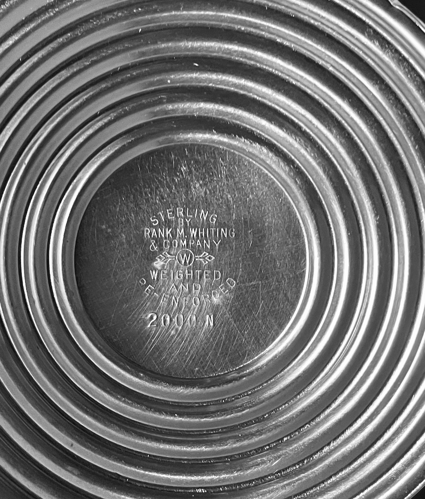 PAIR VTG Frank Whiting Weighted Sterling Silver Candlestick Candy Dish Compotes