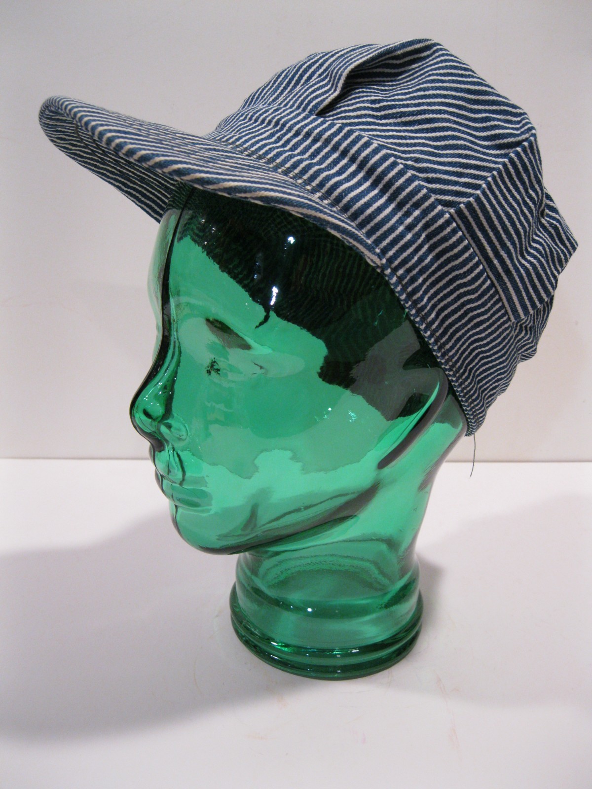 Glass Head SEA GREEN, Life Size Mannequin Head for Decor, Display Hats Wigs, etc