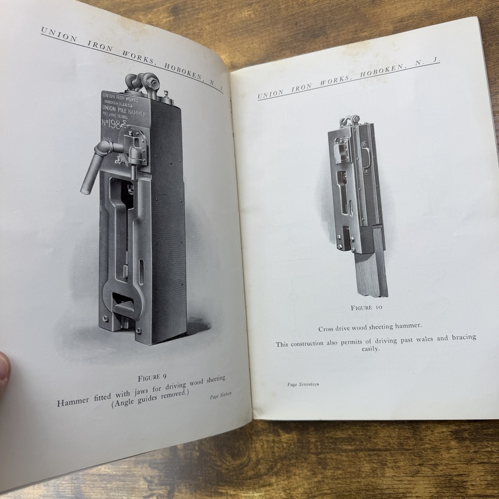 1915 Union Iron Works Hoboken NJ Pile Driving Machinery Catalogue No. 34 Rare