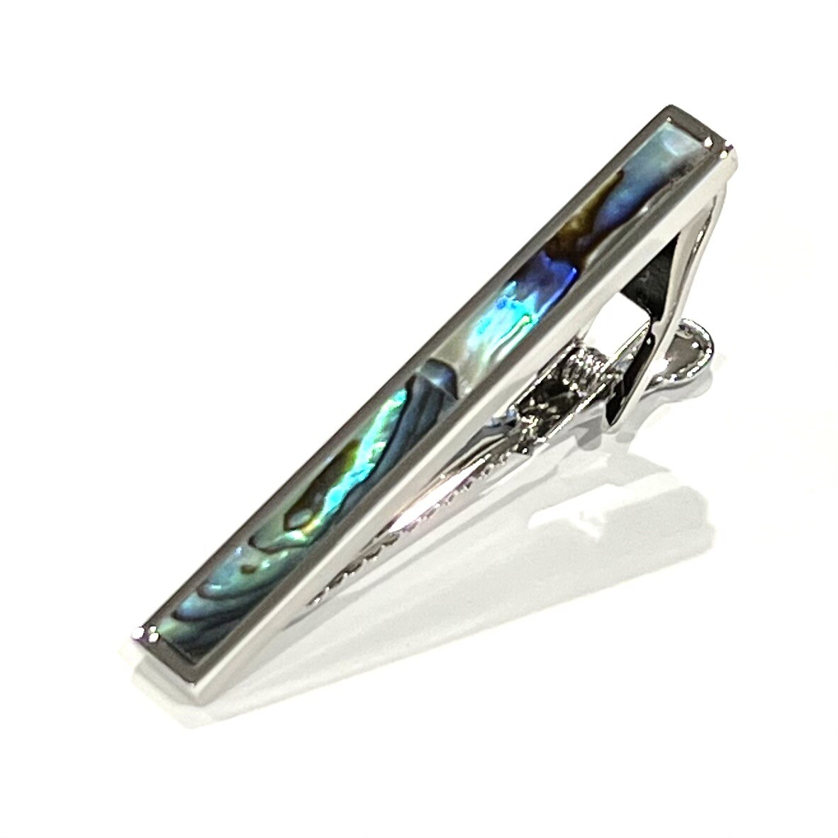 Abalone Tie Clip Men Birthday Wedding Gift Tie Bar With Box