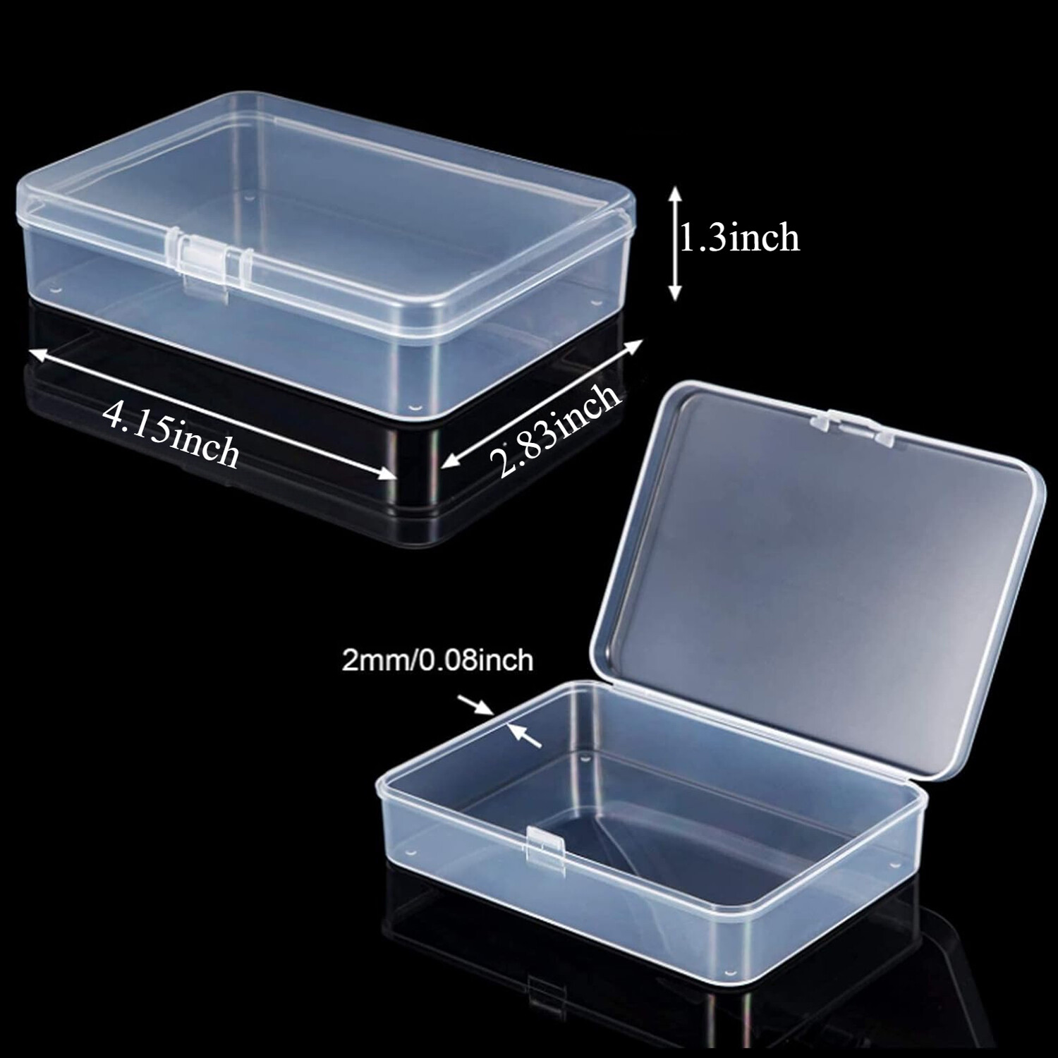 5PCS Small Plastic Storage Container Box DIY Coins Screws Jewelry Charms Travel