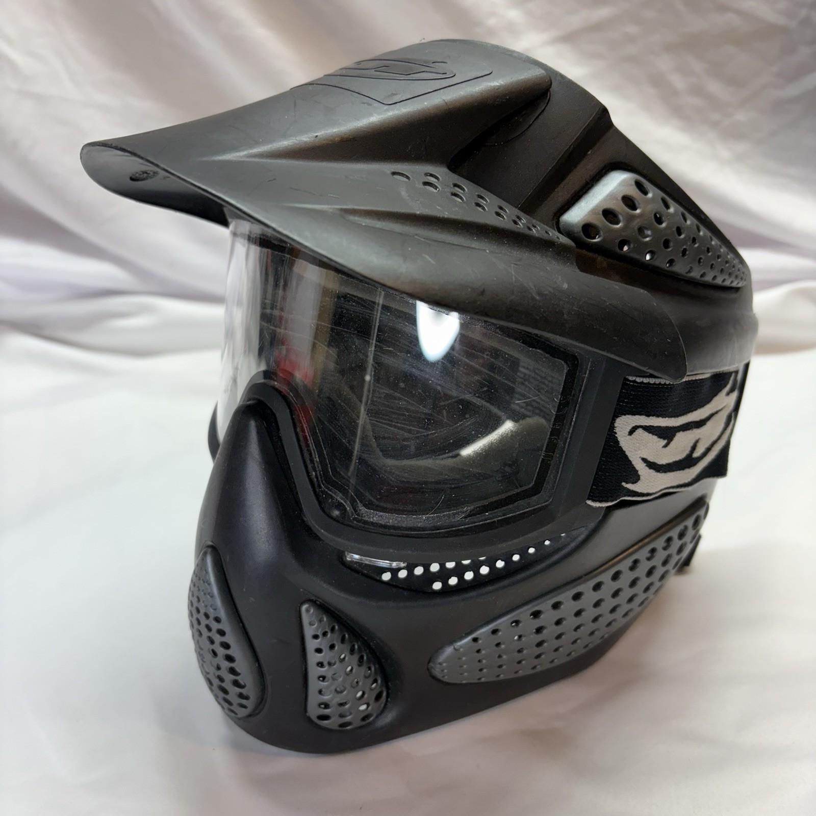 JT Paintball Mask Goggles w/ Visor Full Face Black Paintball Airsoft