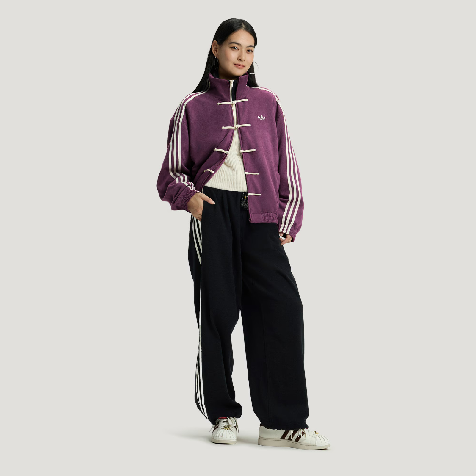 Adidas ORIGINALS CTT Chinese Jacket Purple Unisex NEW RARE LIMITED EDITION XL