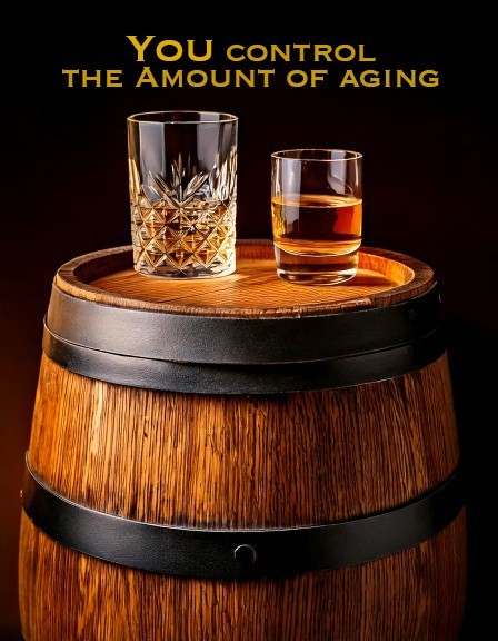 Whiskey & Bourbon Liquid Aging Drops - Replace Wood Chips - FAST AGING - USA