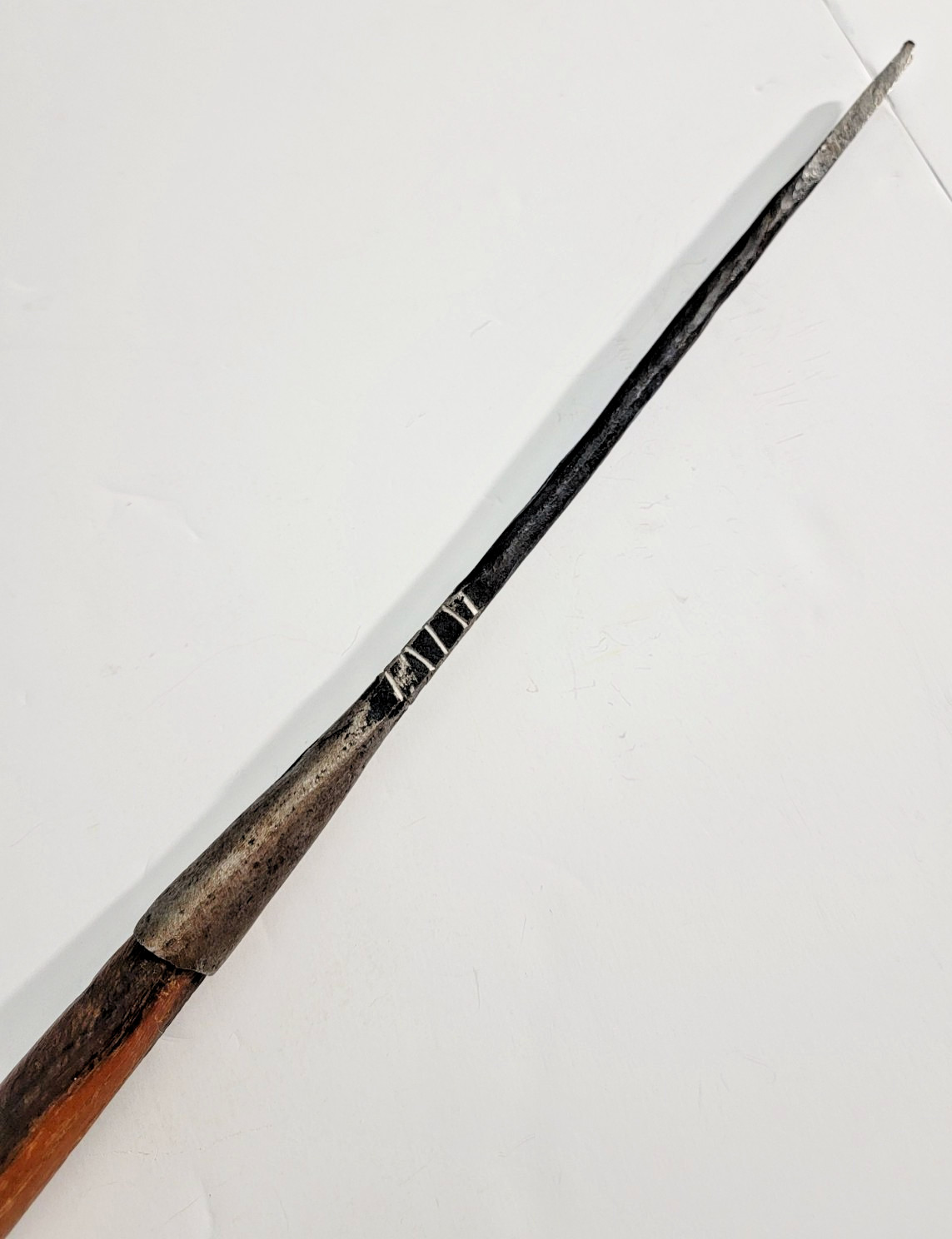 African Kenyan Maasai Hunting Spear Vintage Handmade - 41"