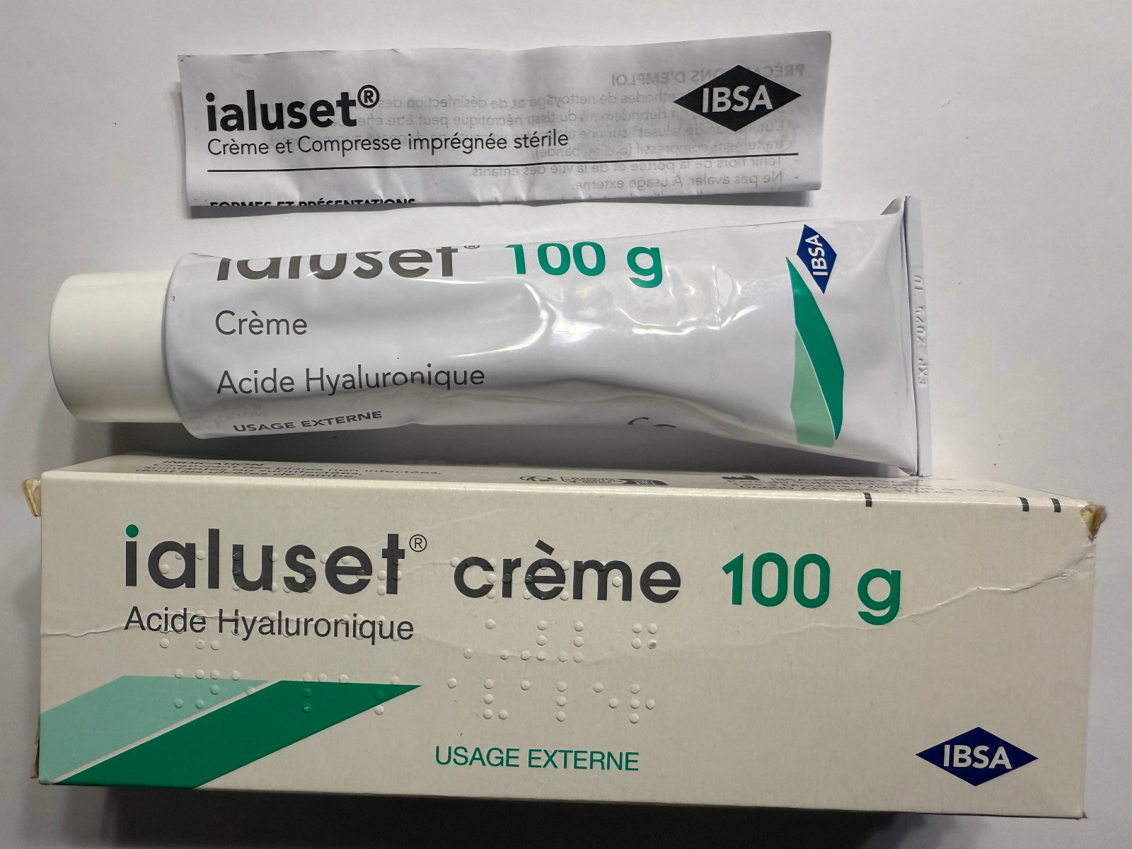 Ialuset Hyaluronic Acid Cream 100g NEW, SEALED TUBE Exp. 10/2025