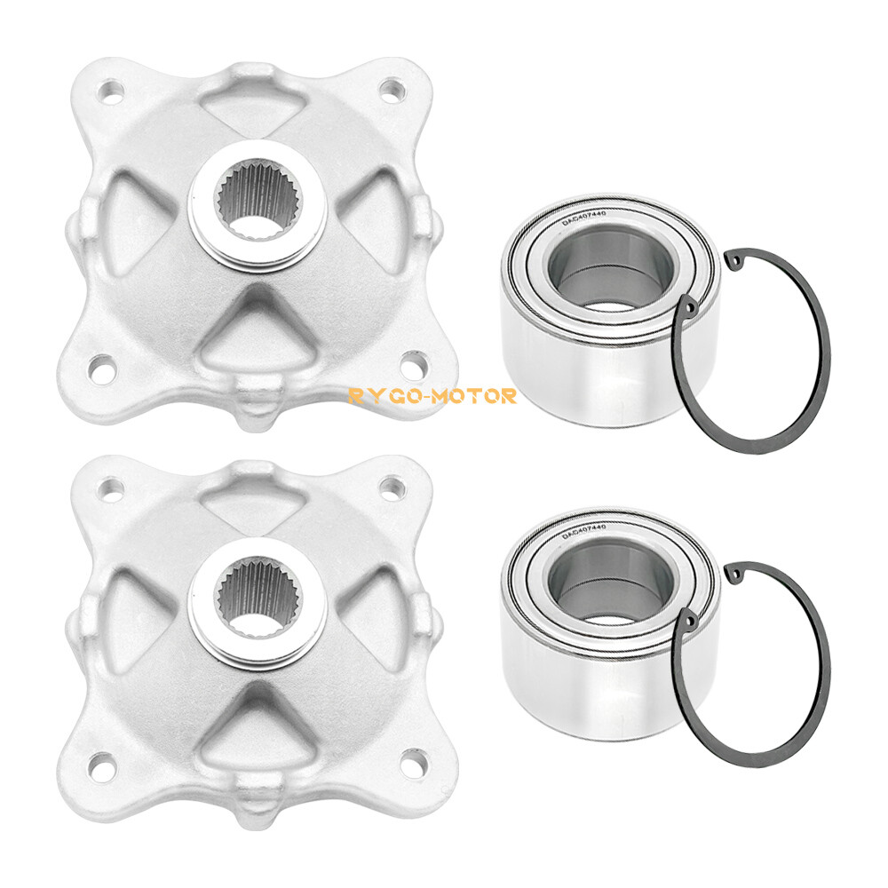 Front & Rear Wheel Hubs & Bearings & Studs Kits for Polaris RZR 800 2008-2014