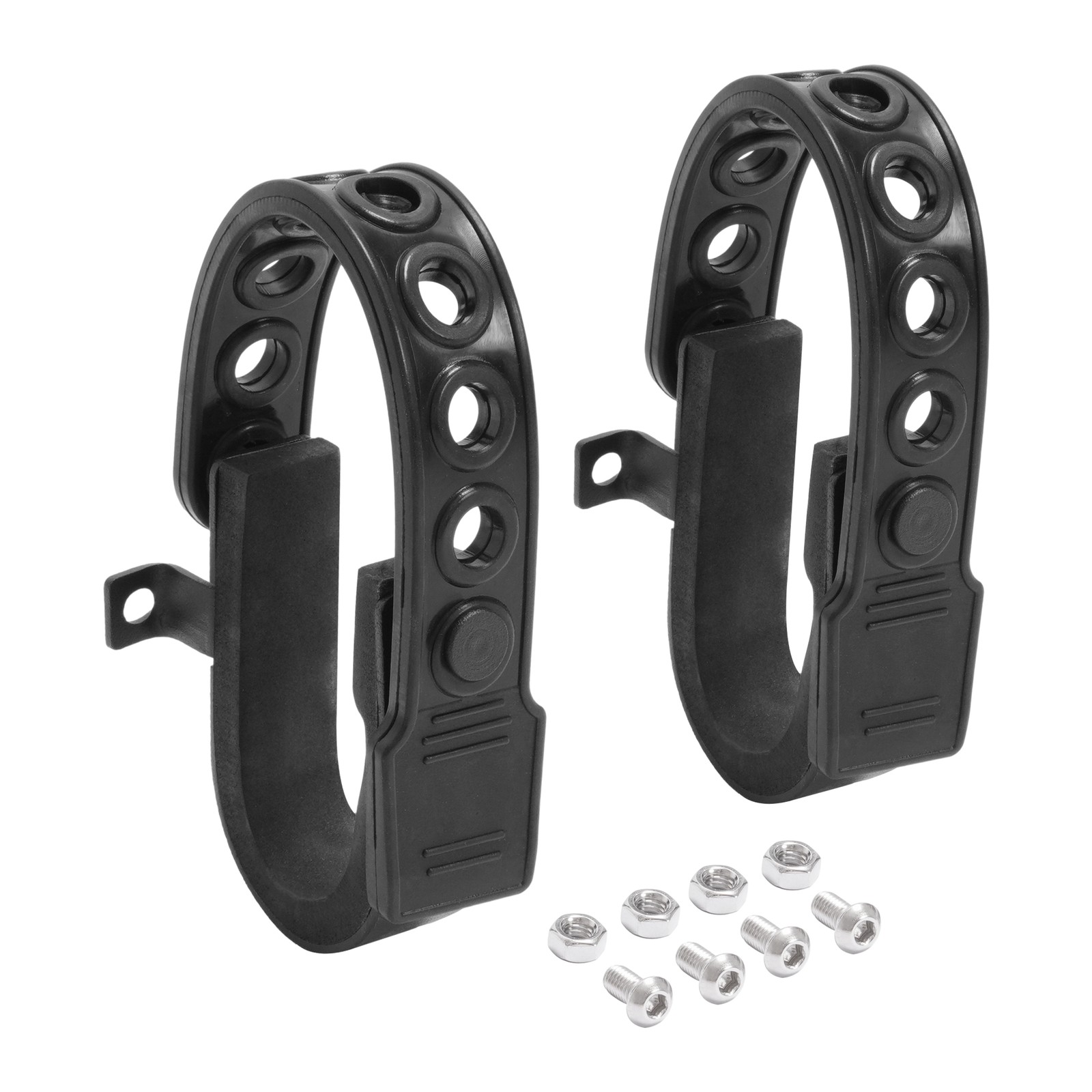 Powder Coated Rubber Gun Rack Straps 2 Pack For Seat Back MOLLE Panel Mounting