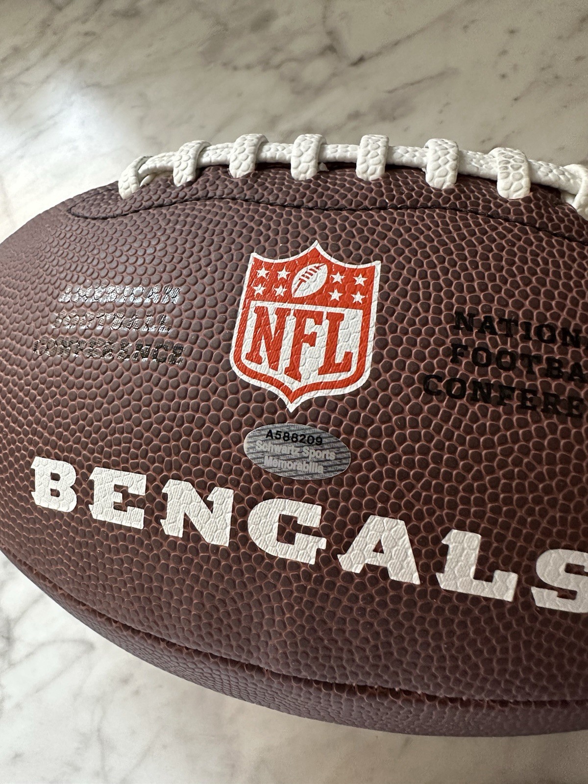 Anothony Munoz Signed Cincinnati Bengals Football Shwartz Sports COA