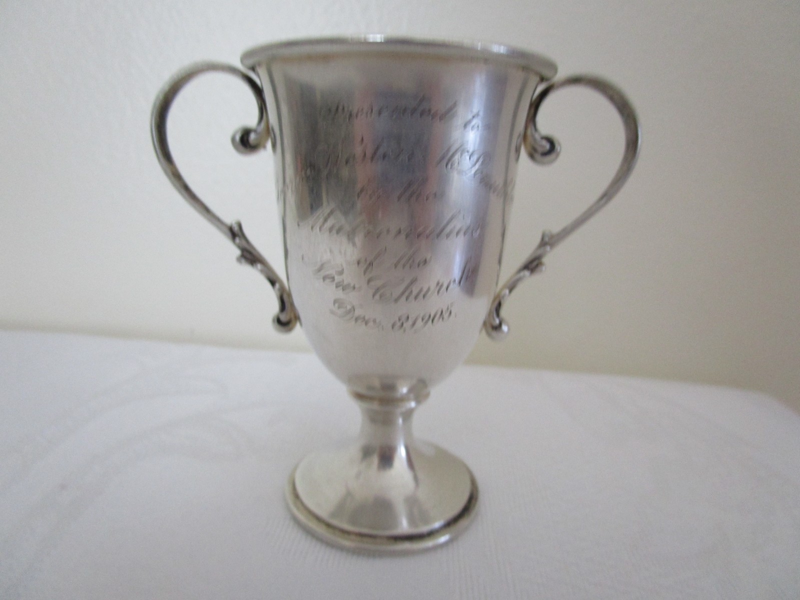 Antique Reed & Barton Sterling Silver Trophy Cup Small Urn 1905 VGC