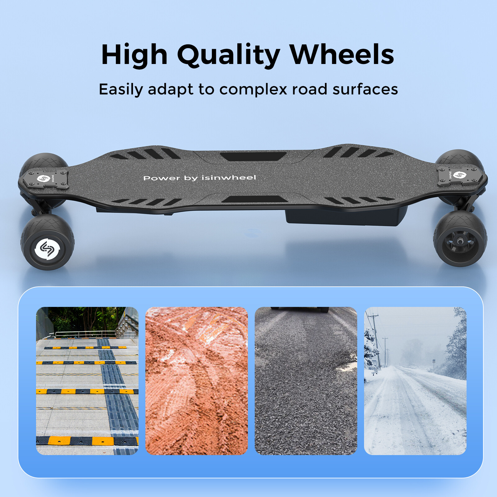 Electric Skateboard for Adults ＆Teens Longboard with Removable Battery & Remote