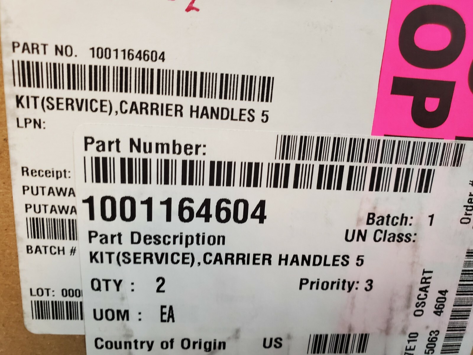 JERR DAN CARRIER HANDLE KIT