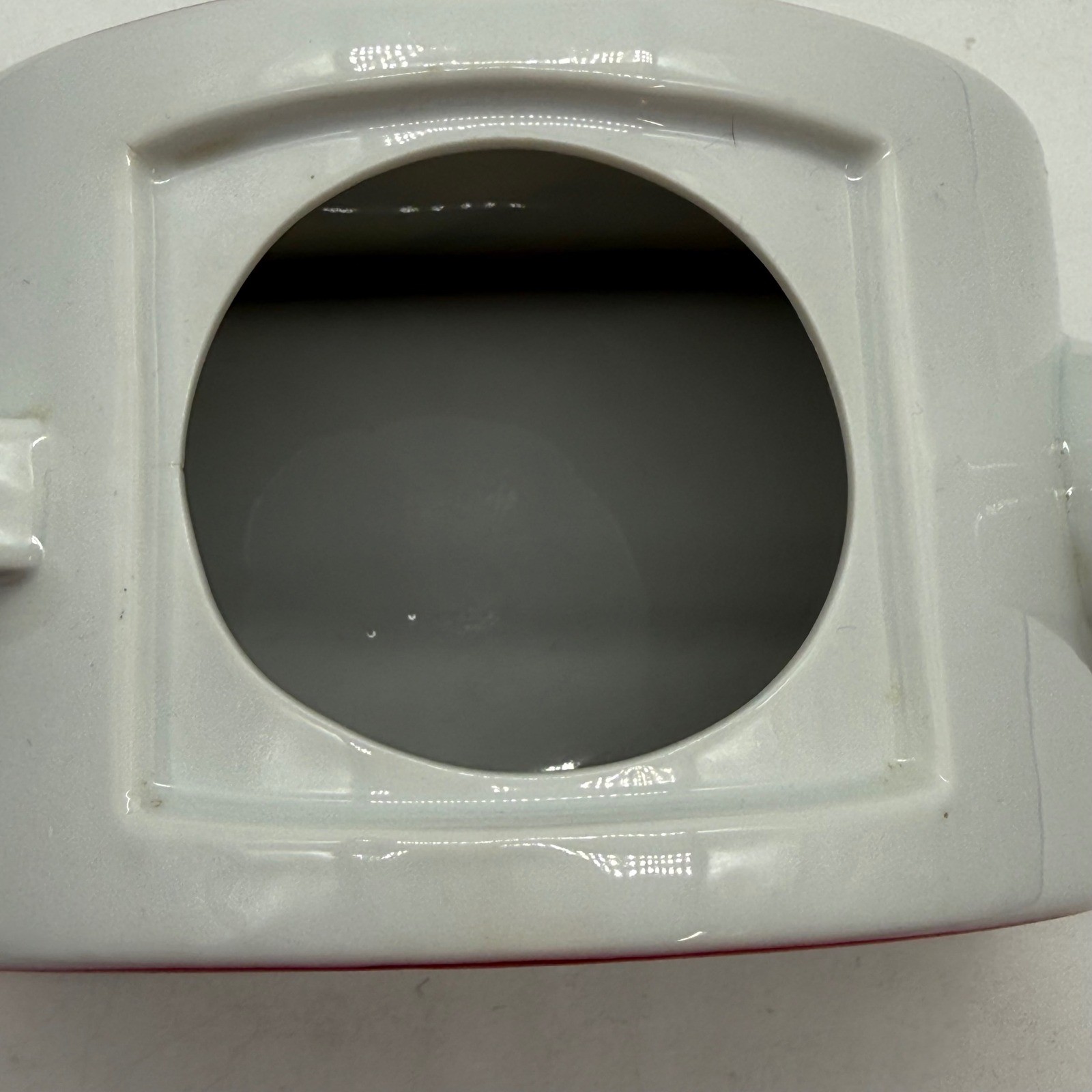 Vtg 80s Rainbow Landscape Ceramic Teapot Semi Circle Pop Art Novelty Kitsch