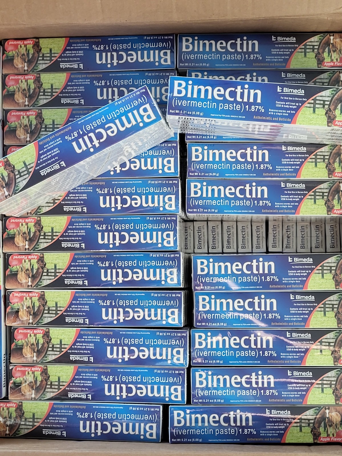 6 pack Paste Horse Dewormer Apple Flavor (6 DOSES) EXPIRES Octuber 2027