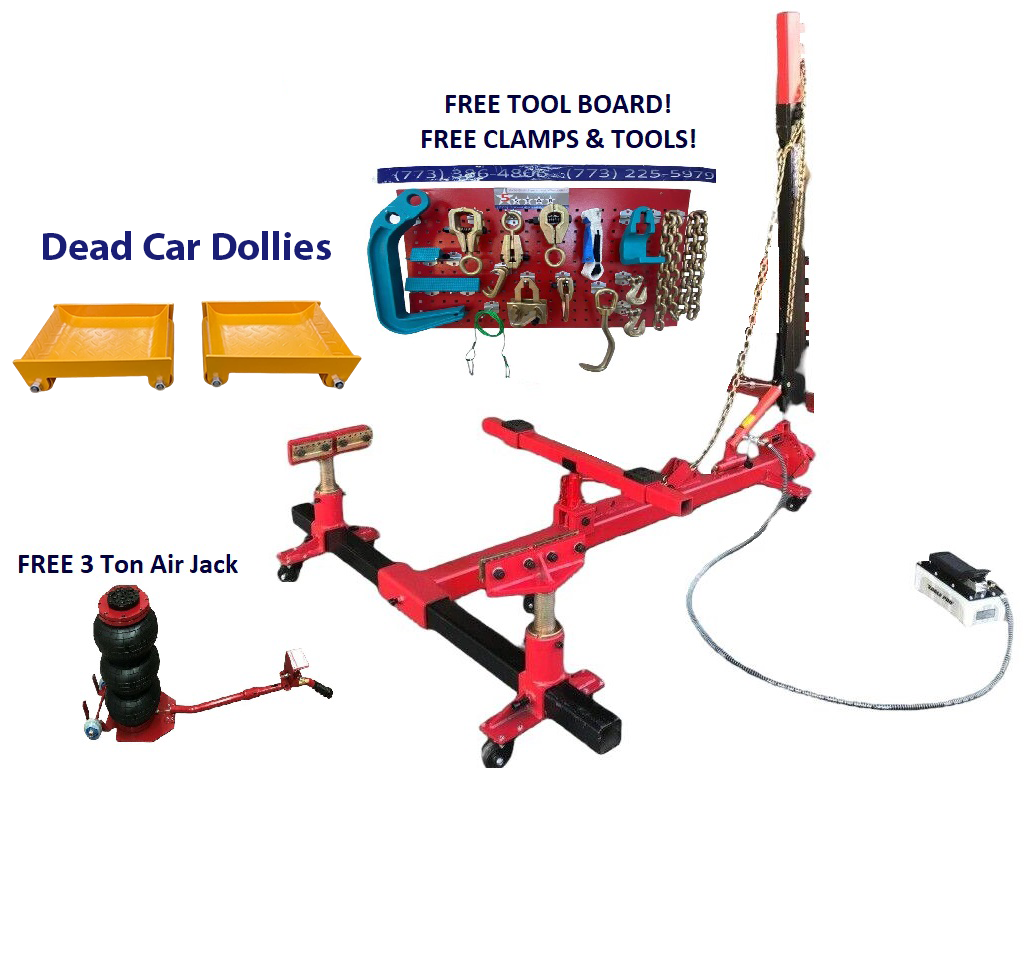 Portable Auto Body Frame Machine Puller 10,000 PSI Foot Pump FREE SHIPPING