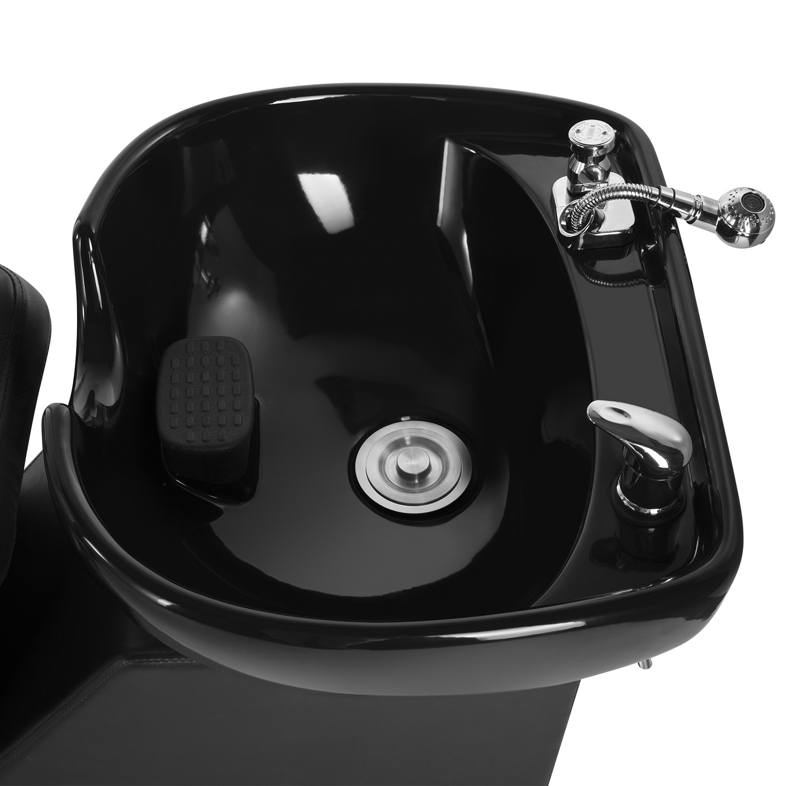 Barber Backwash Unit Shampoo Chair Ceramic Bowl Sink Beauty Salon Spa w/Footrest