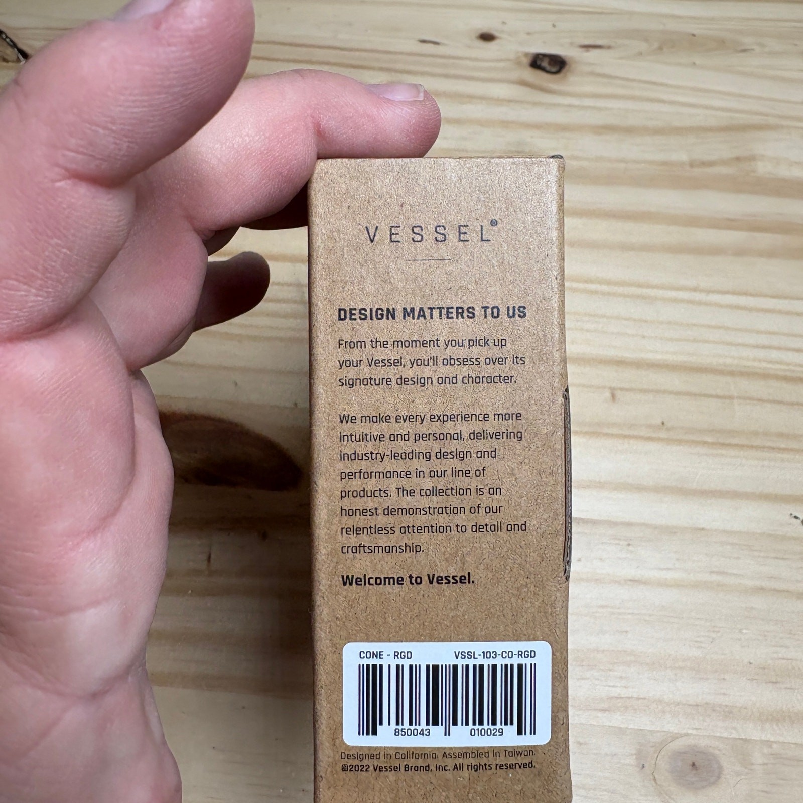 Vessel Cone Twisting The Narative Sleek - Rose Gold