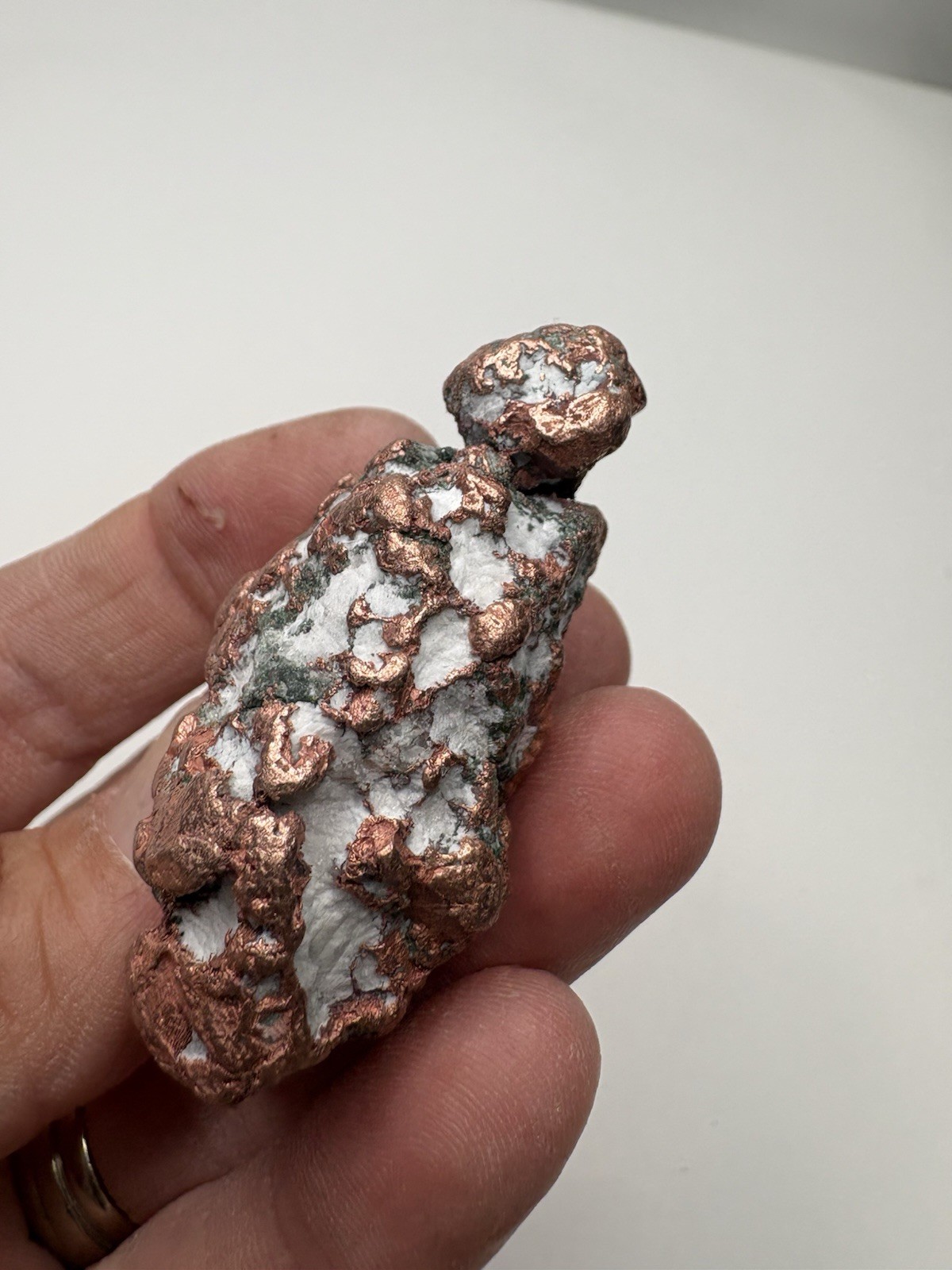 Pure Copper Rock Nugget Native Mineral Display Jewelry Specimen Upper Michigan