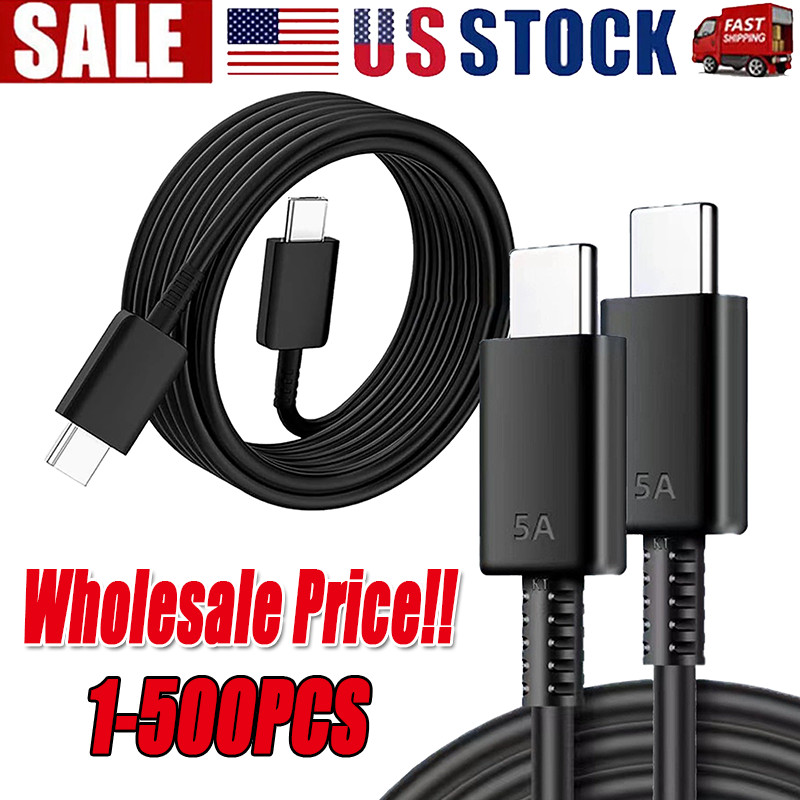 USB-C to USB C Type-C Fast Charging Data SYNC Charger Cable Cord 3/6/10FT lot