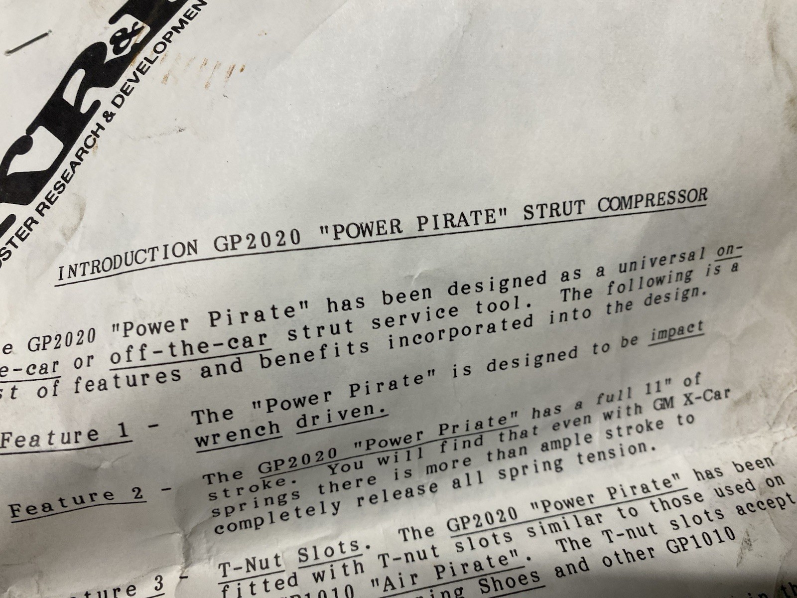 GP Tool GP 2020 Air Strut Spring Compressor with 4 Set Of Shoes, Working
