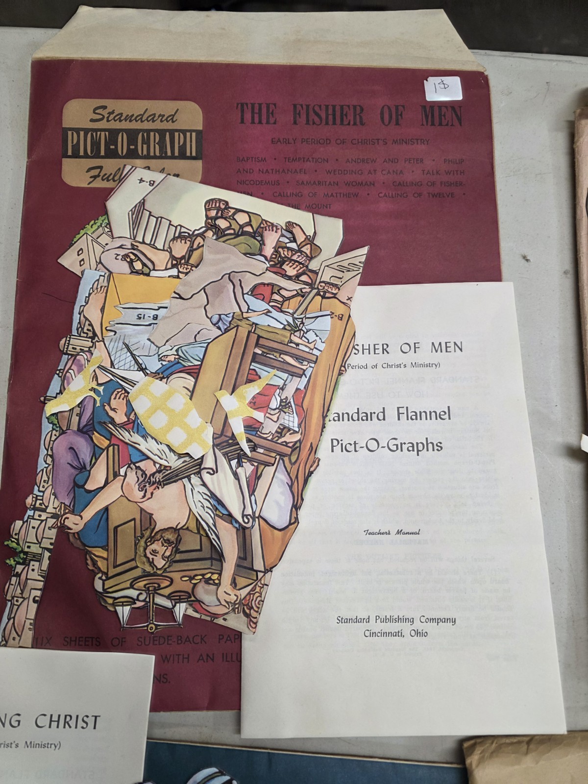 Vintage Flannel Board Bible Lessons Pictoart + 5 Sets Homeschool Lot Church