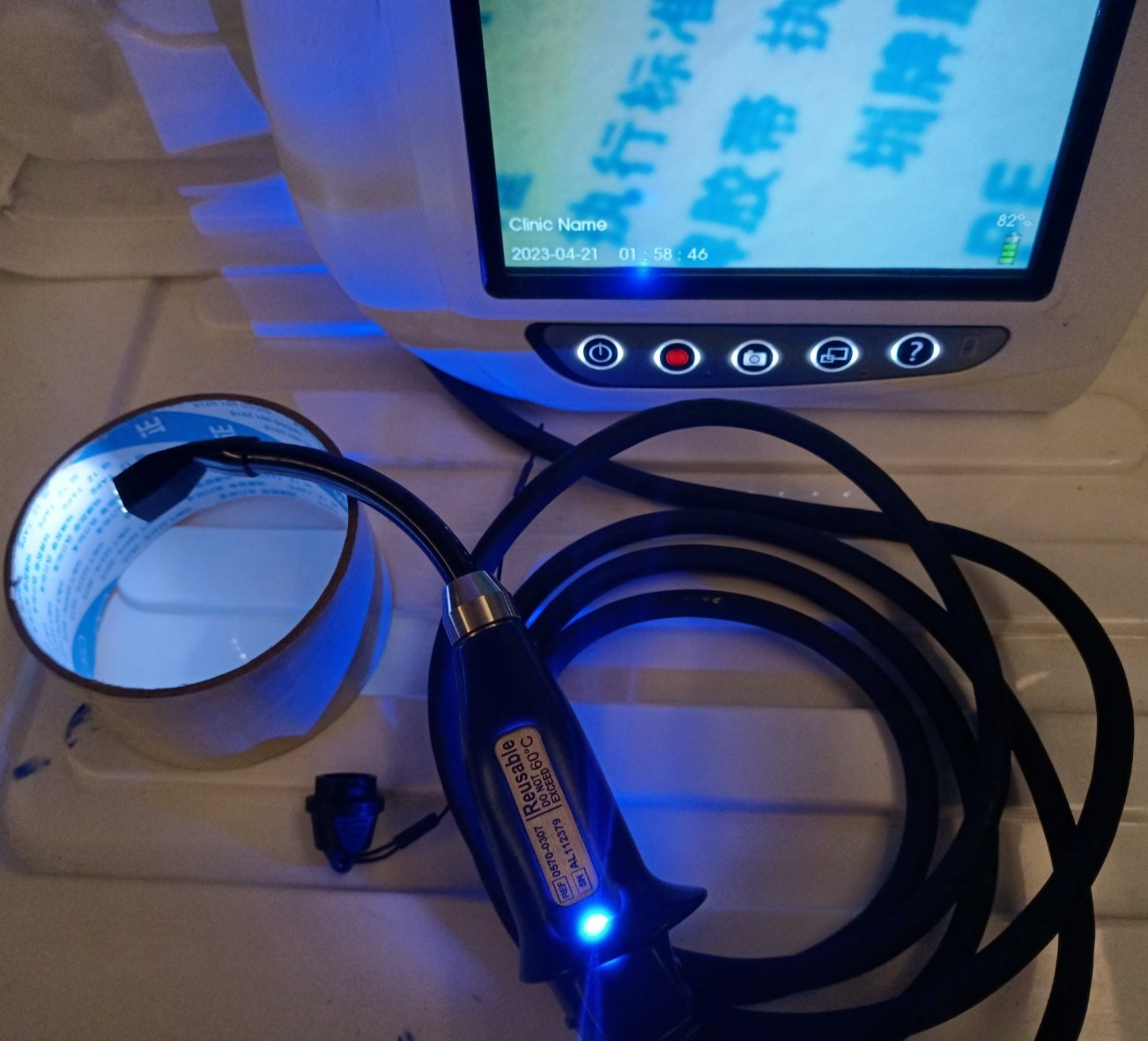 Verathon Glidescope 0570-0307 AVL 3-4 Baton Blade , Clear Image / Crack on Tip