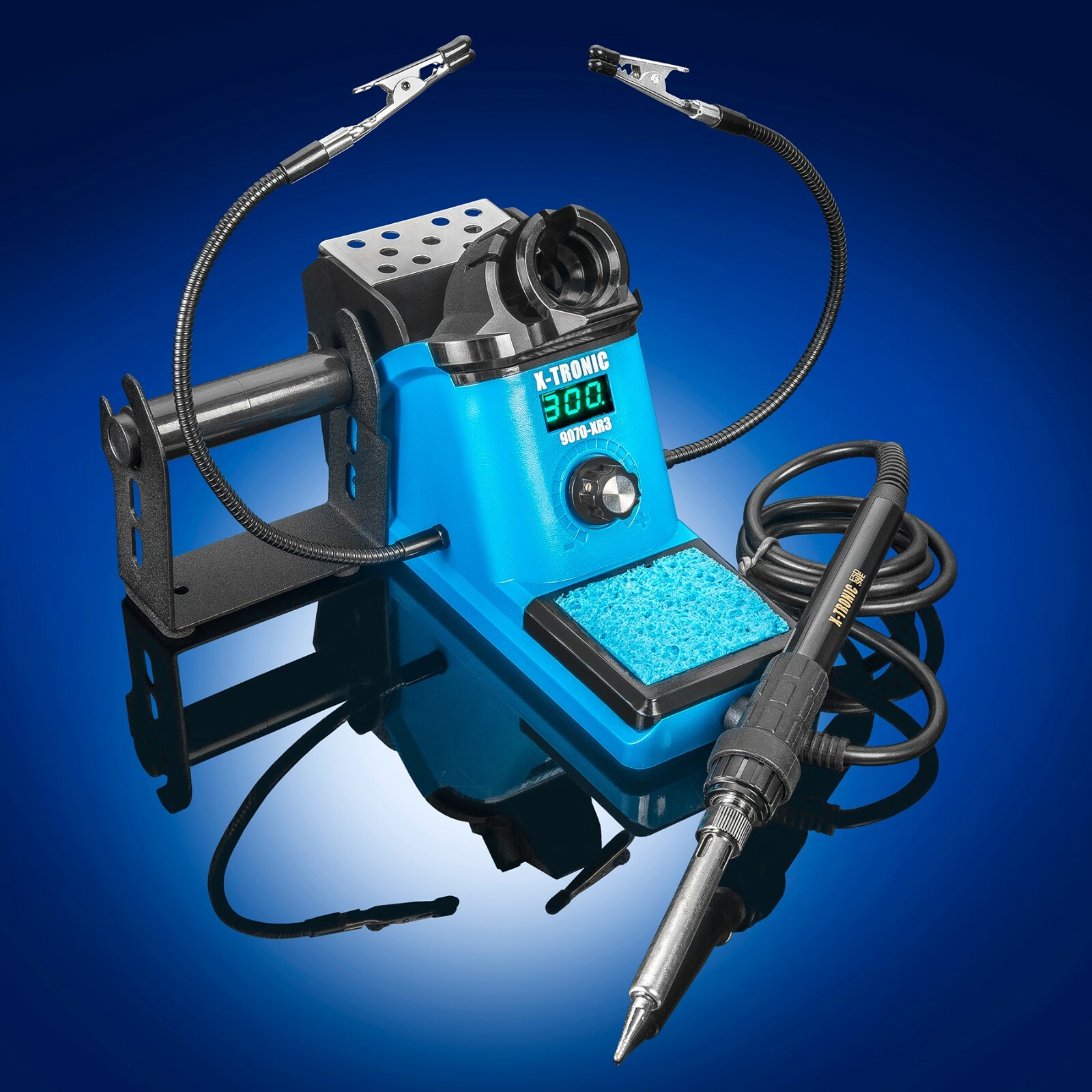X-Tronic 9070-XR3 Heavy Duty 90 Watt Soldering Iron Station Kit with Accessories