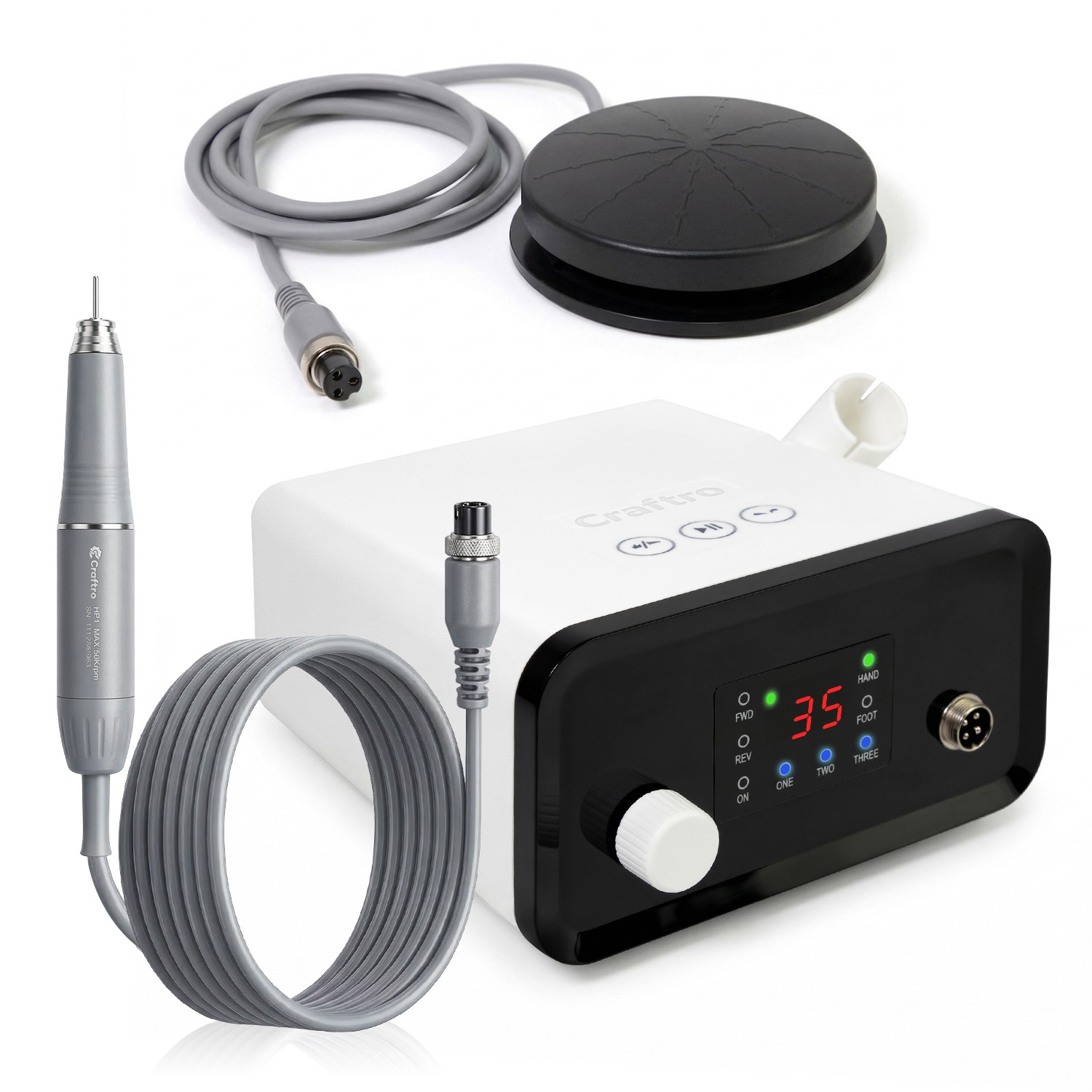 Dental Lab Desktop Electric Micromotor Polishing Machine VK-MM2 50KRPM Handpiece