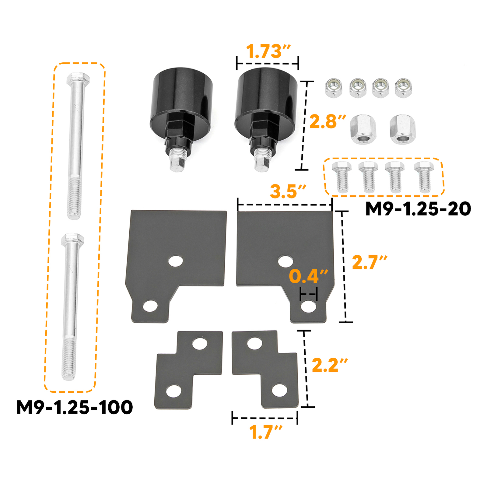 Fit Polaris Sportsman 450 570 800 2" Full Riser Front Rear Suspension Lift Kit