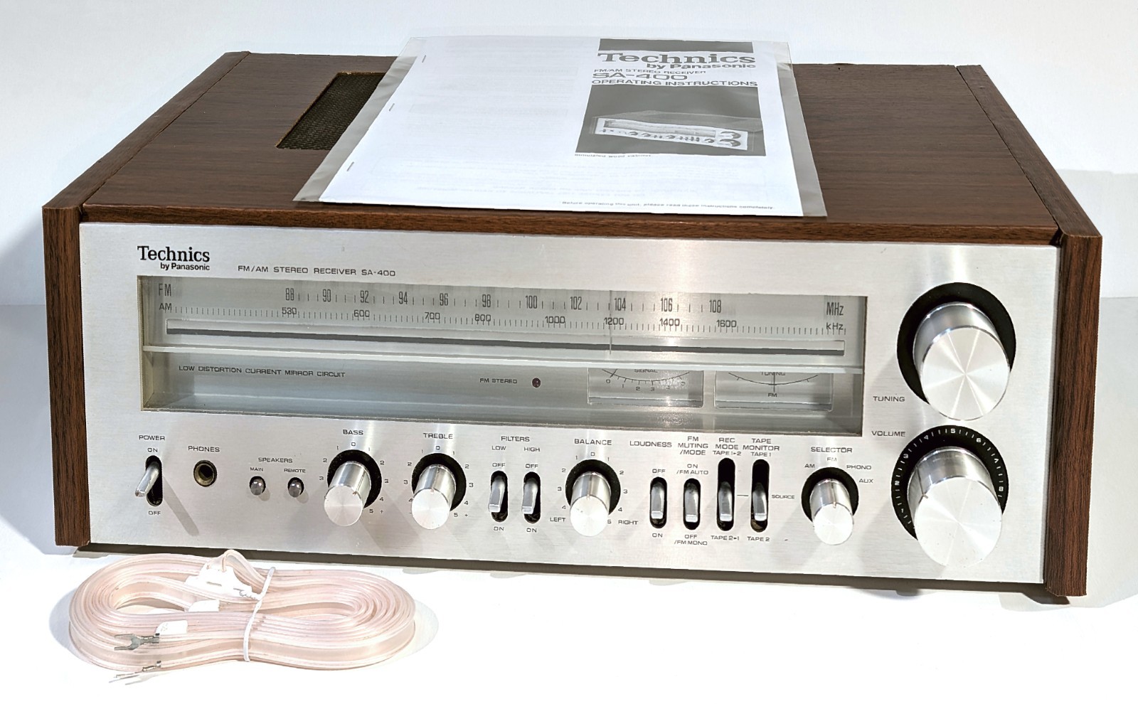 🔥【PRO SERVICED】Technics SA-400 Stereo 90W Receiver!~XSTR/CAP/LED MODS💥GUARANTY