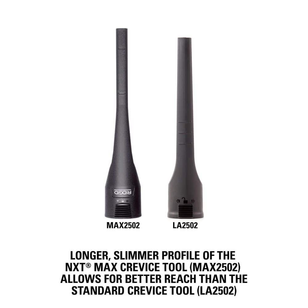 RIDGID 2-1/2 in. NXT Max Crevice Tool & Dusting Brush for Wet/Dry Vacs MAX2531