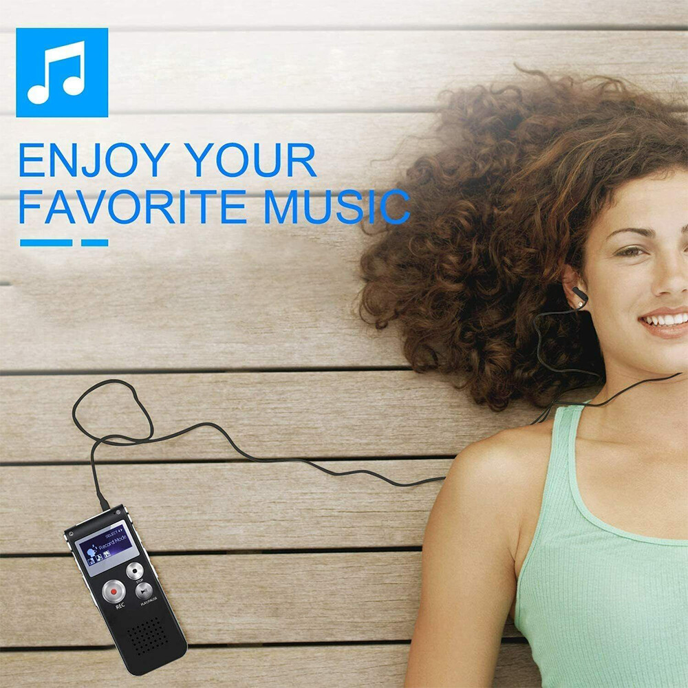 32GB Grabadora Espia De Voz Audio Digital Microfono Grabacion Grabador De Audio