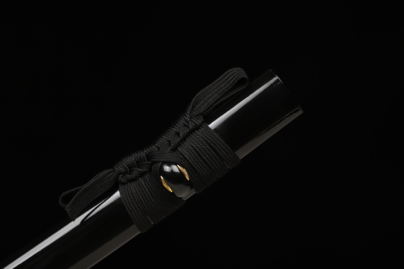 Japanese Samurai Katana Sword Full Tang 9260 Spring Steel Sharp All Black