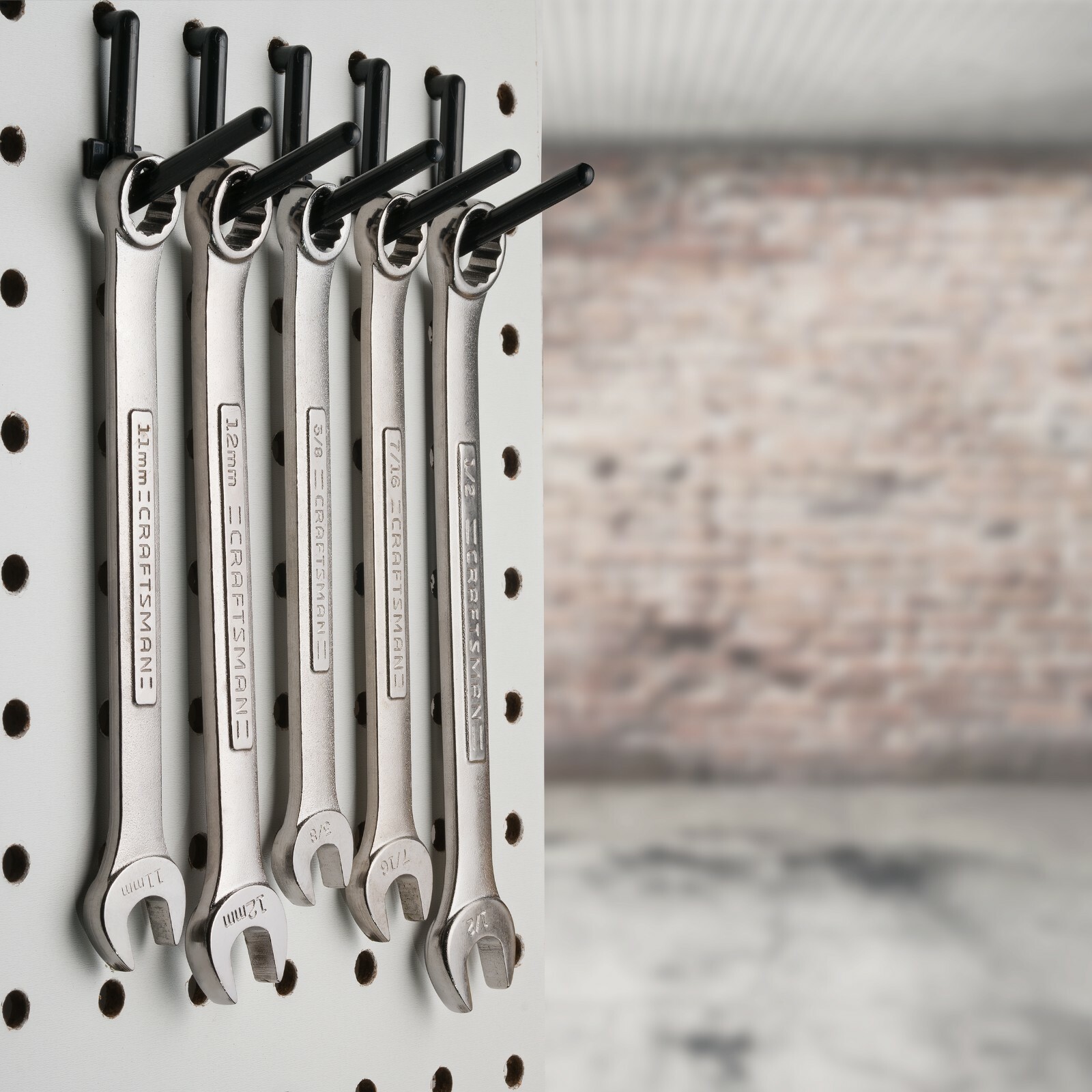 Plastic Pegboard Hooks Lowercase L-Hooks for peg boards 100 pieces MADE IN USA