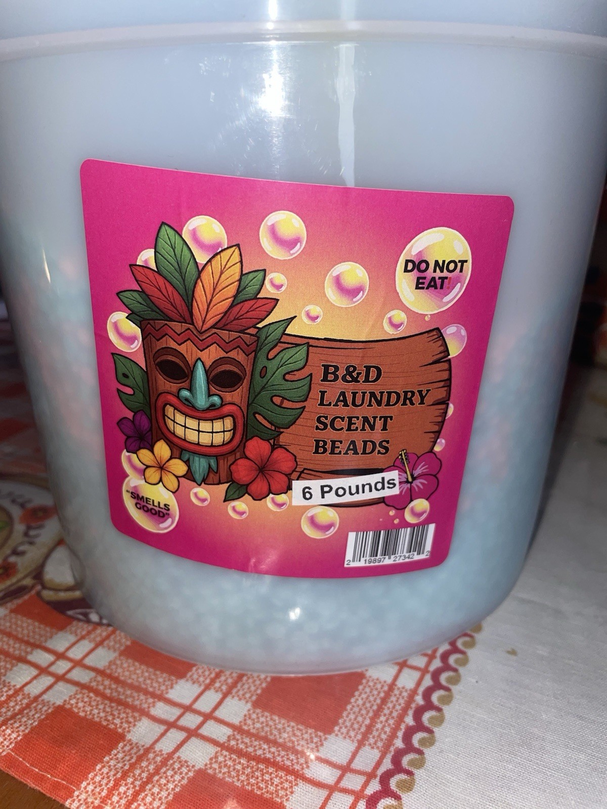 LAUNDRY SCENT BEADS 8 Pounds BUCKET Essence fresh flowers Fast Shipping 👍